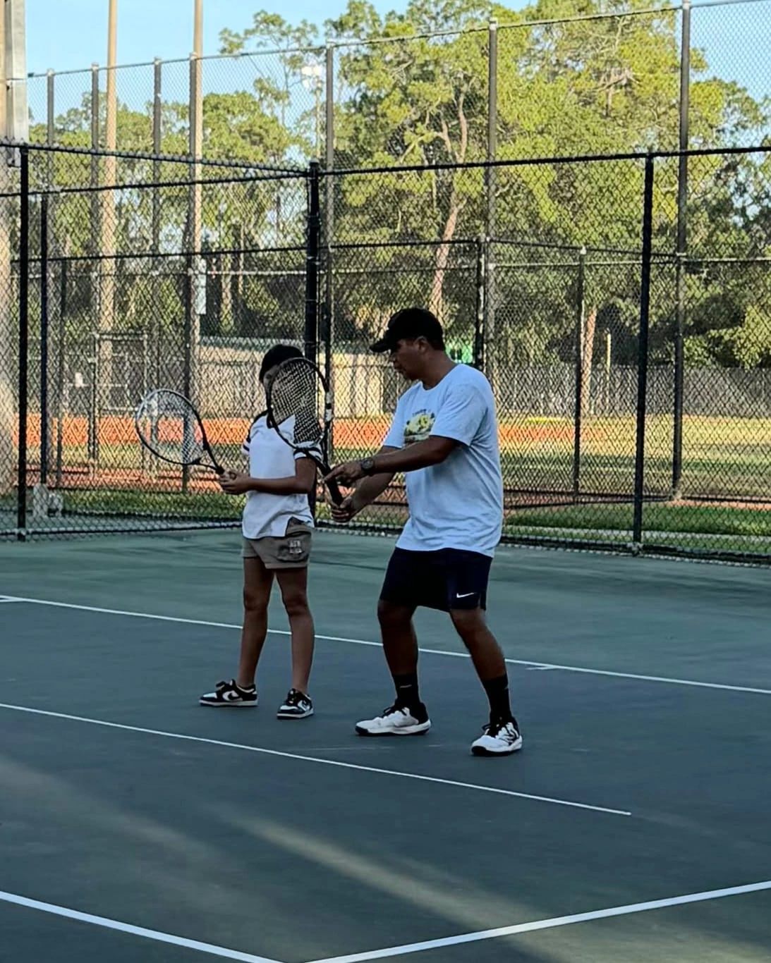 Tennis court session