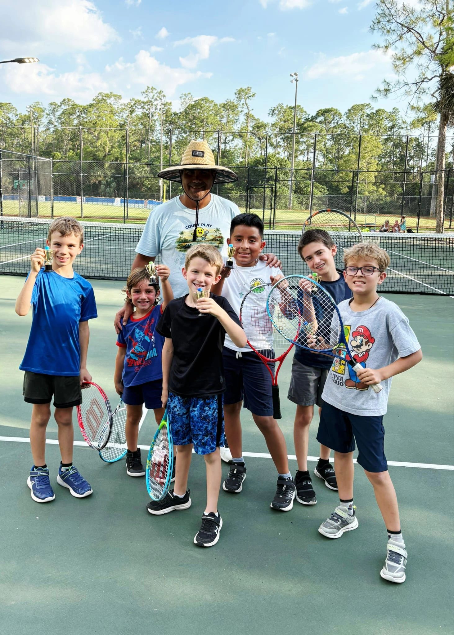 Tennis player practice