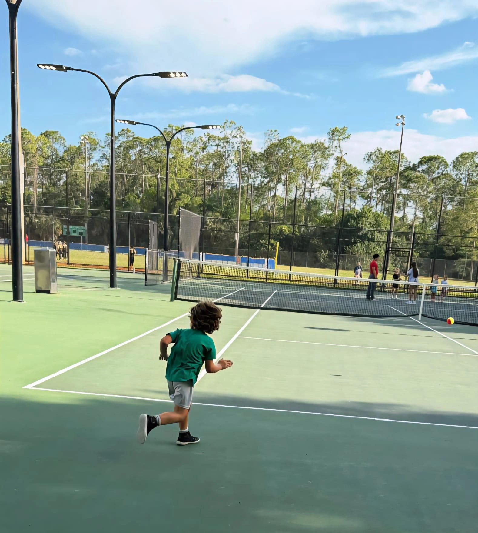Tennis court activity